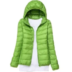 Women's Hoodie Jacket Hiking Down Jacket Duckdown Winter Outdoor Full Zip Hoodie Thermal Warm Packable Windproof Ultra Light (UL) Jacket Coat Top Camping Ski / Snowboard Fishing Red Blue