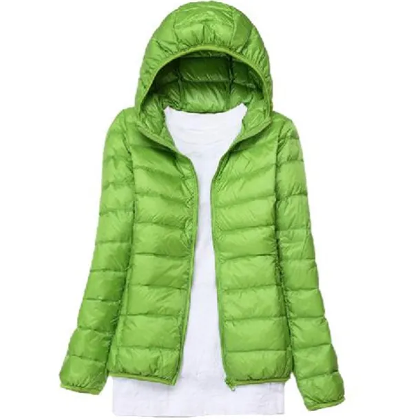 Women's Hoodie Jacket Hiking Down Jacket Duckdown Winter Outdoor Full Zip Hoodie Thermal Warm Packable Windproof Ultra Light (UL) Jacket Coat Top Camping Ski / Snowboard Fishing Red Blue