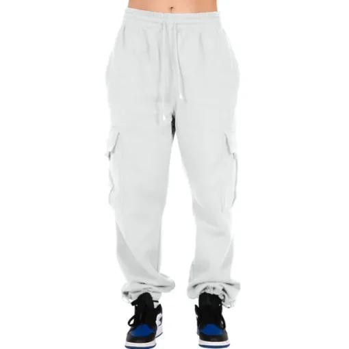 Women's Joggers Cargo Pants Drawstring Baggy Bottoms Athletic Athleisure Winter Breathable Soft Sweat wicking Gym Workout Running Jogging Sportswear Activewear Solid Colored Black White Army Green