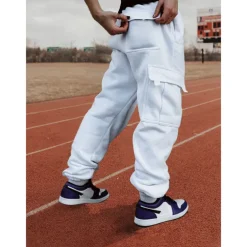 Women's Joggers Cargo Pants Drawstring Baggy Bottoms Athletic Athleisure Winter Breathable Soft Sweat wicking Gym Workout Running Jogging Sportswear Activewear Solid Colored Black White Army Green