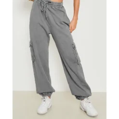 Women's Joggers Cargo Pants Drawstring Baggy Bottoms Athletic Athleisure Winter Breathable Soft Sweat wicking Gym Workout Running Jogging Sportswear Activewear Solid Colored Black White Army Green