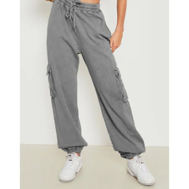 Women's Joggers Cargo Pants Drawstring Baggy Bottoms Athletic Athleisure Winter Breathable Soft Sweat wicking Gym Workout Running Jogging Sportswear Activewear Solid Colored Black White Army Green