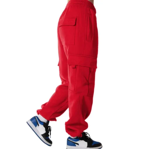 Women's Joggers Cargo Pants Drawstring Baggy Bottoms Athletic Athleisure Winter Breathable Soft Sweat wicking Gym Workout Running Jogging Sportswear Activewear Solid Colored Black White Army Green