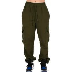 Women's Joggers Cargo Pants Drawstring Baggy Bottoms Athletic Athleisure Winter Breathable Soft Sweat wicking Gym Workout Running Jogging Sportswear Activewear Solid Colored Black White Army Green