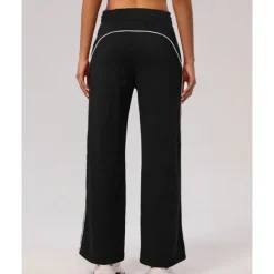 Women's Joggers Sweatpants Running Pants Patchwork Pocket Pants / Trousers Outdoor Sports & Outdoor Casual Tennis Golf Running Regular Fit Sportswear Activewear Stripes Black Pink Wine