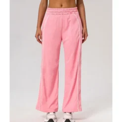 Women's Joggers Sweatpants Running Pants Patchwork Pocket Pants / Trousers Outdoor Sports & Outdoor Casual Tennis Golf Running Regular Fit Sportswear Activewear Stripes Black Pink Wine