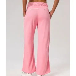 Women's Joggers Sweatpants Running Pants Patchwork Pocket Pants / Trousers Outdoor Sports & Outdoor Casual Tennis Golf Running Regular Fit Sportswear Activewear Stripes Black Pink Wine