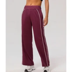 Women's Joggers Sweatpants Running Pants Patchwork Pocket Pants / Trousers Outdoor Sports & Outdoor Casual Tennis Golf Running Regular Fit Sportswear Activewear Stripes Black Pink Wine