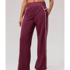 Women's Joggers Sweatpants Running Pants Patchwork Pocket Pants / Trousers Outdoor Sports & Outdoor Casual Tennis Golf Running Regular Fit Sportswear Activewear Stripes Black Pink Wine