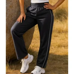 Women's Joggers Sweatpants Running Pants Patchwork Pocket Pants / Trousers Outdoor Sports & Outdoor Casual Tennis Golf Running Regular Fit Sportswear Activewear Stripes Black Pink Wine