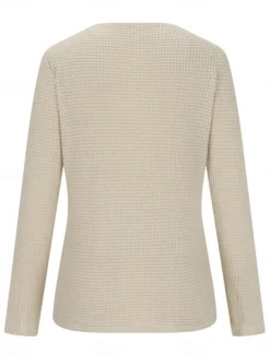 Women's Lace Splicing Top Solid Color Stylish Casual Long Sleeve Crew Neck Regular Tops Daily Lace Patchwork Pink Wine Blue Fuchsia Orange Summer Spring Fall