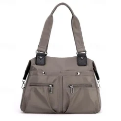Women's Large Capacity Waterproof Nylon Shoulder Bag – Stylish Multi-Pocket Tote Handbag for Travel, Work & Daily Use
