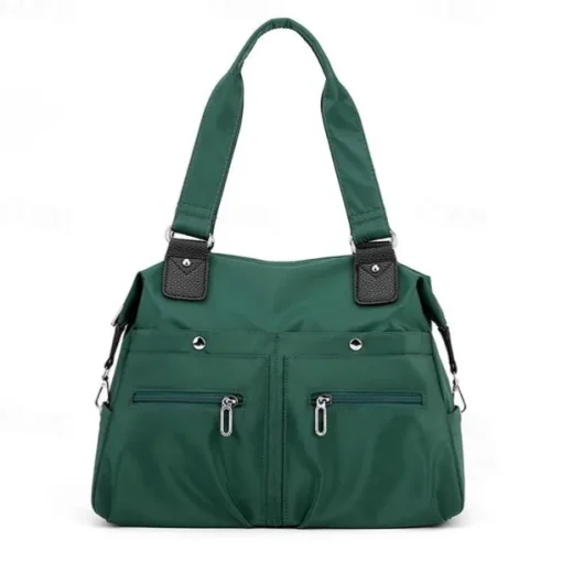 Women's Large Capacity Waterproof Nylon Shoulder Bag – Stylish Multi-Pocket Tote Handbag for Travel, Work & Daily Use