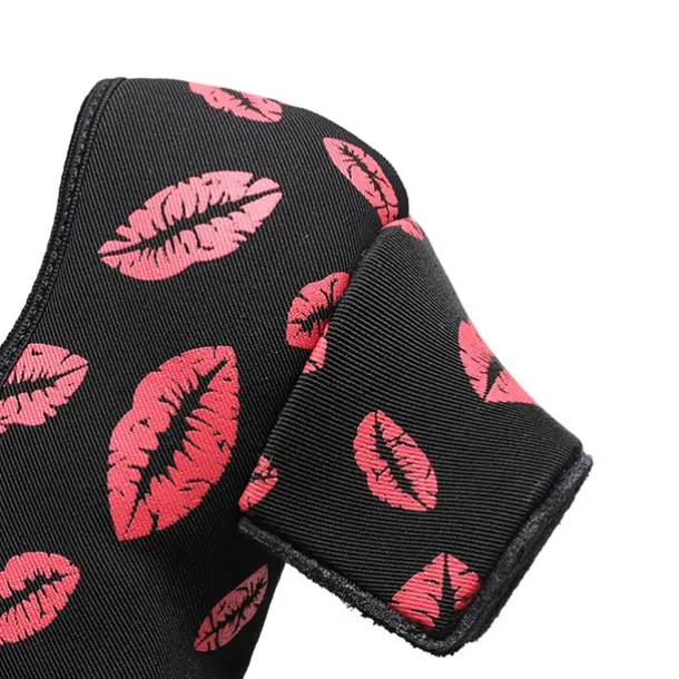 Women's Latin Shoes Practice Trainning Dance Shoes Line Dance Performance Party Practice Lace Up Pattern / Print Oxford Sneaker Pattern / Print Thick Heel Black / Red