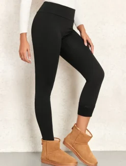 Women's Leggings Active Simple Full Length High Waist Plain High Cut Soft Comfortable Micro-elastic Outdoor Yoga Street Black Fall Winter Regular Fit