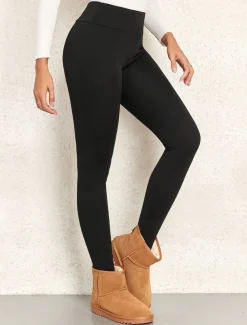 Women's Leggings Active Simple Full Length High Waist Plain High Cut Soft Comfortable Micro-elastic Outdoor Yoga Street Black Fall Winter Regular Fit