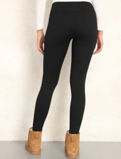 Women's Leggings Active Simple Full Length High Waist Plain High Cut Soft Comfortable Micro-elastic Outdoor Yoga Street Black Fall Winter Regular Fit