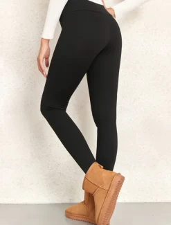 Women's Leggings Active Simple Full Length High Waist Plain High Cut Soft Comfortable Micro-elastic Outdoor Yoga Street Black Fall Winter Regular Fit