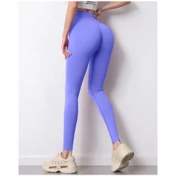 Women's Leggings Butt Lift High Waist Yoga Pants Tiktok Scrunch Tights Tummy Control Quick Dry Nylon Spandex Yoga Fitness Running Gym Workout Activewear Black Yellow Blue Sports High Elasticity