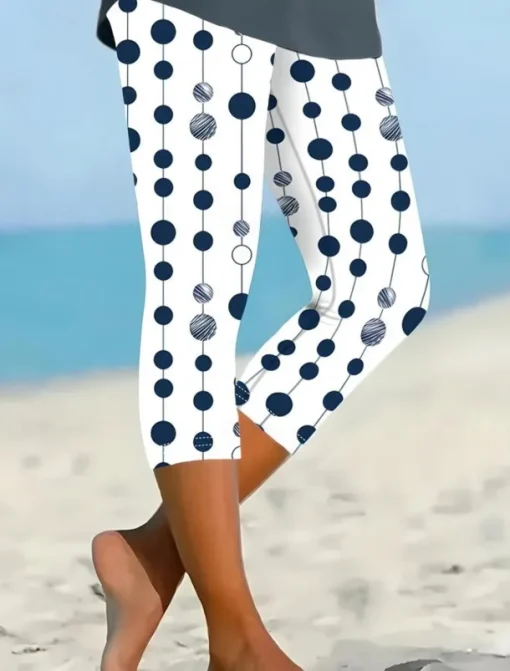 Women's Leggings Capri Pants High Elasticity Vacation Vintage Fashion Full Length High Waist Floral Graphic Printing Thermal Warm Breathable Soft Stretchy Outdoor Daily