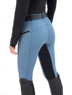 Women's Leggings Fashion Athletic Full Length High Waist Plain Comfy Soft Comfortable High Elasticity Outdoor Vacation Street Navy Black White Sky Blue Summer Spring Slim Fit