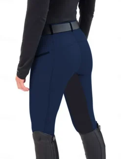 Women's Leggings Fashion Athletic Full Length High Waist Plain Comfy Soft Comfortable High Elasticity Outdoor Vacation Street Navy Black White Sky Blue Summer Spring Slim Fit