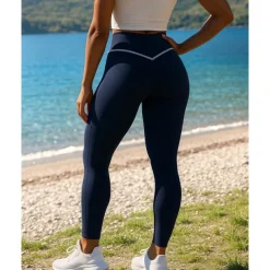 Women's Leggings Running Pants Elastic Waistband High Waist Pants / Trousers Sports & Outdoor Casual Breathable Quick Dry Lightweight Tennis Golf Running Regular Fit Sportswear Activewear Color Block