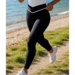 Women's Leggings Running Pants Elastic Waistband High Waist Pants / Trousers Sports & Outdoor Casual Breathable Quick Dry Lightweight Tennis Golf Running Regular Fit Sportswear Activewear Color Block