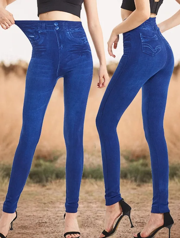 Women's Leggings Trousers 3D Print Chinos Vacation Casual Full Length High Waist Graphic Printing Comfy Soft Comfortable Stretchy Outdoor Street Blue Summer Slim Fit