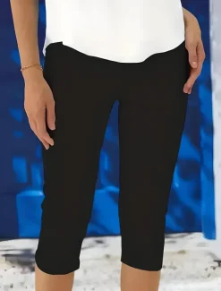 Women's Leggings Vacation Fashion Streetwear Calf-Length High Waist Solid Color Printing Thermal Warm Breathable Soft Stretchy Outdoor Vacation Street Robin's Egg Blue Black White Fuchsia Summer