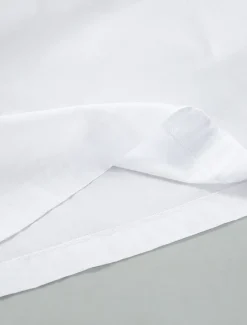 Women's Light Blue Black White Summer Spring Midi Dress White Dress Cotton Linen Dresses Sundress Classic Casual Vacation Daily Loose Fit Plain U Neck