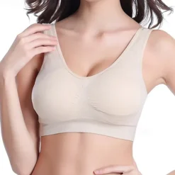 Women's Light Support Sports Bra Running Bra Open Back Bra Top Padded Fitness Leisure Sports Running Breathable Lightweight Soft Dark Pink Watermelon Red Black Solid Colored