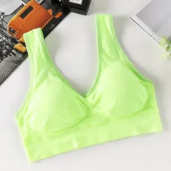 Women's Light Support Sports Bra Running Bra Open Back Bra Top Padded Fitness Leisure Sports Running Breathable Lightweight Soft Watermelon Red Black White Solid Colored