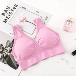 Women's Light Support Sports Bra Running Bra Open Back Bra Top No Padded Fitness Leisure Sports Running Breathable Soft Watermelon Red Black White Solid Colored