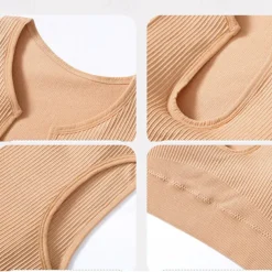 Women's Light Support Sports Bra Running Bra Wirefree Bounce Control Bra Top Padded Fitness Leisure Sports Running Breathable Lightweight Soft Aqua Blue Black White Solid Colored