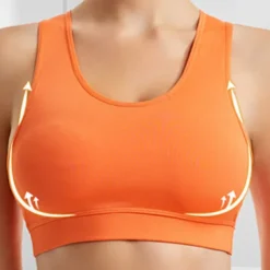 Women's Light Support Sports Bra Running Bra Removable Pad Bounce Control Bra Top Padded Fitness Leisure Sports Running Breathable Lightweight Soft Dark Pink Black White Solid Colored