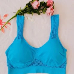 Women's Light Support Sports Bra Running Bra Open Back Bra Top Padded Fitness Leisure Sports Running Breathable Lightweight Soft Black White Pink Solid Colored