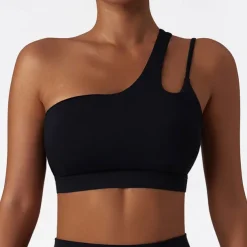 Women's Light Support Sports Bra Running Bra Open Back Bra Top Padded Fitness Leisure Sports Running Breathable Lightweight Soft Black Royal Blue Brown Solid Colored