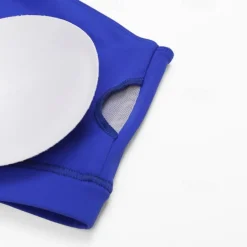 Women's Light Support Sports Bra Running Bra Open Back Bra Top Padded Fitness Leisure Sports Running Breathable Lightweight Soft Black Royal Blue Brown Solid Colored