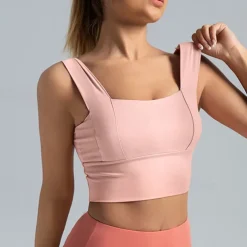 Women's Light Support Sports Bra Running Bra Open Back Wirefree Bra Top Padded Fitness Leisure Sports Running Breathable Lightweight Soft Spandex Dark Pink Pink+Red Rust Red Solid Colored