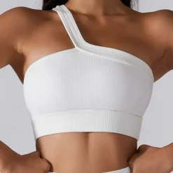 Women's Light Support Sports Bra Running Bra Open Back Wirefree Bra Top Padded Fitness Leisure Sports Running Breathable Lightweight Soft Black White Blue Solid Colored