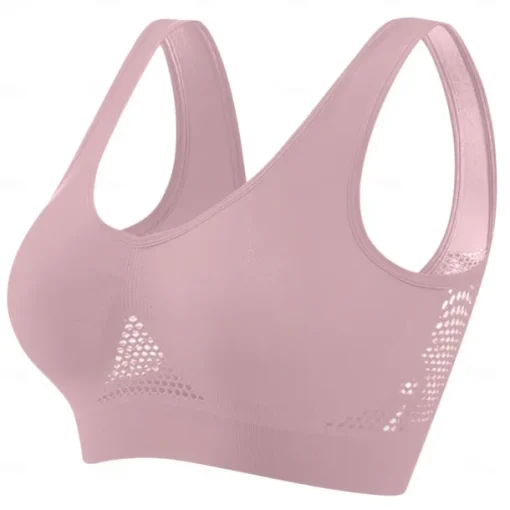 Women's Light Support Sports Bra Running Bra Open Back Bra Top No Padded Leisure Sports Jogging Running Lightweight Soft Breathable Forest Green Violet Black Solid Colored