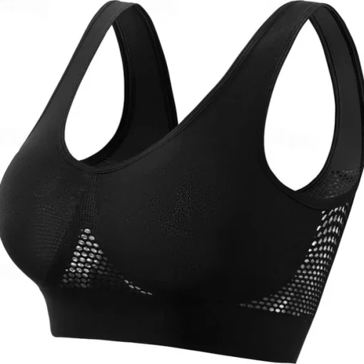 Women's Light Support Sports Bra Running Bra Open Back Bra Top No Padded Leisure Sports Jogging Running Lightweight Soft Breathable Forest Green Violet Black Solid Colored