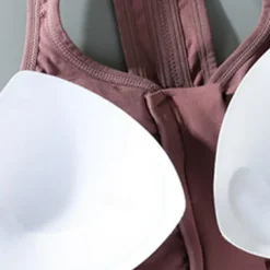 Women's Light Support Sports Bra Running Bra Open Back Removable Pad Bra Top Padded Fitness Leisure Sports Running Breathable Lightweight Soft Black Pink Blue Solid Colored