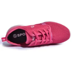 Women's Lightweight Mesh Lace-Up Dance Sneakers – Breathable Black Sports Shoes for Jazz, Zumba, and Fitness Workouts