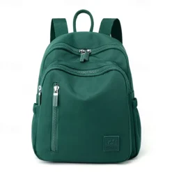 Women's Lightweight Nylon Backpack – Water-Resistant Casual Travel Bag with Multiple Pockets, Stylish Daypack for Work, School, and Outdoor Use