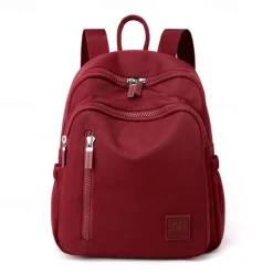 Women's Lightweight Nylon Backpack – Water-Resistant Casual Travel Bag with Multiple Pockets, Stylish Daypack for Work, School, and Outdoor Use