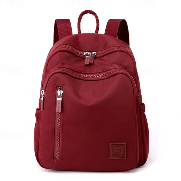 Women's Lightweight Nylon Backpack – Water-Resistant Casual Travel Bag with Multiple Pockets, Stylish Daypack for Work, School, and Outdoor Use
