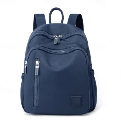 Women's Lightweight Nylon Backpack – Water-Resistant Casual Travel Bag with Multiple Pockets, Stylish Daypack for Work, School, and Outdoor Use