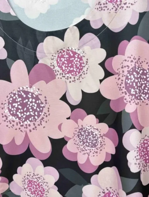 Women's Linen-Inspired Shirts T Shirt Flower Daily Casual Short Sleeve Crew Neck Daily Pink All Seasons